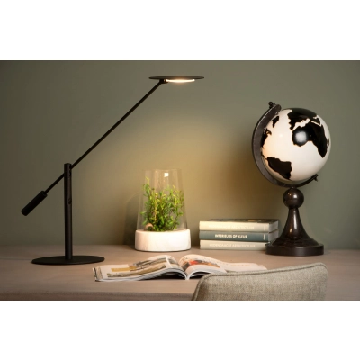 lafabryka.pl ANSELMO - Lampa stołowa - LED Dim. - 1x9W 3000K - Black 19666/09/30 Lucide